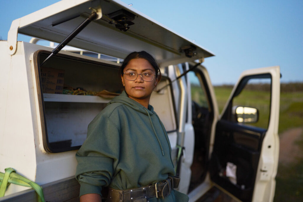 Rabia Choolun on farm